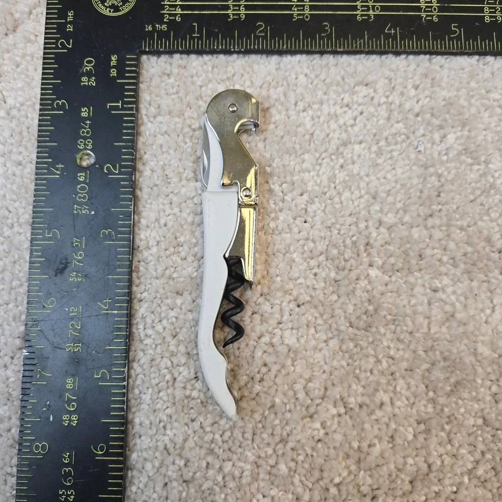 Pulltap's Wine Opener White‎ Saint Max Double Hinged Waiters Corkscrew